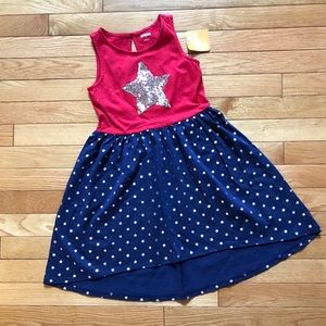 Nwt Gymboree Girls Red White /& Cute Bow Summer Dress 12-18 M NWT July 4th Stars